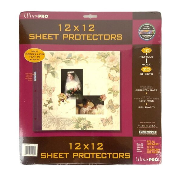 Rembrandt Ultra Pro 12x12 Sheet Protectors Pack Of 25 Archival Safe Acid-Free - Picture 3 of 4